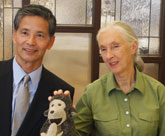 Dr. Goodall and Dr. Matsuzawa